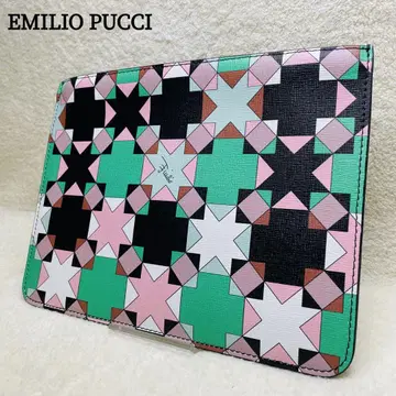 EMILIO PUCCI 에밀리오 푸치 클러치백 파우치 케이스 그린
