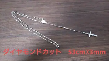 로사리오 목걸이 실버 925 / 아발란치 3mm 다이아몬드 컷