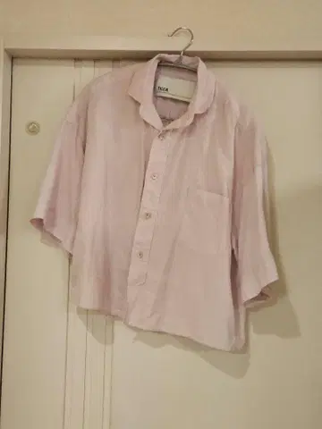 티카 셔츠 린넨 100% 블라우스 반팔