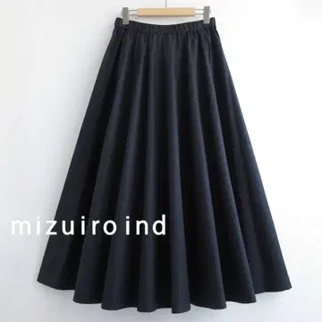 mizuiroind 미즈이로 인드 허리 밴딩 롱 플레어 스커트
