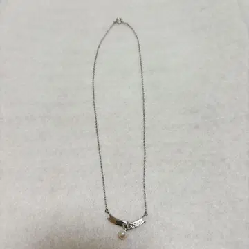 MIKIMOTO 실버 펄 목걸이