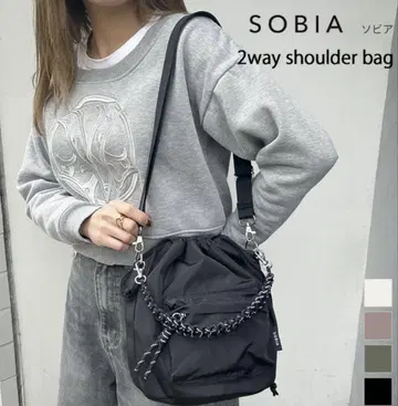SOBIA 2way 숄더백 블랙