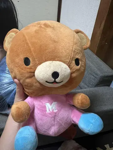 곰 모양 봉제 인형 스트랩 포함