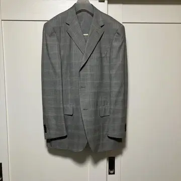 그레이 체크 수트 쓰리피스