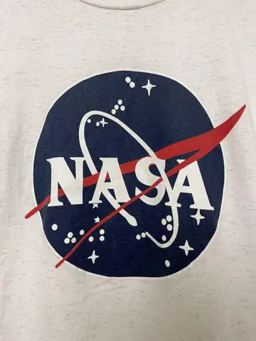 USA제 90년대 빈티지 NASA NASA 기업 티셔츠 마블링 그레이 M