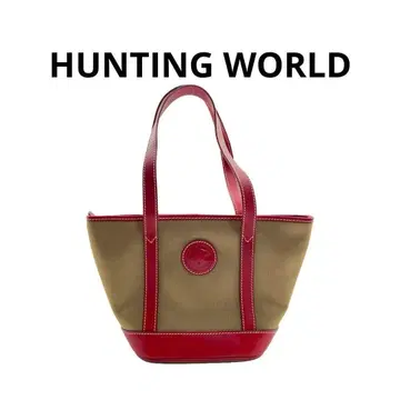 HUNTING WORLD 헌팅월드 핸드백 사파리 빨간색 그린