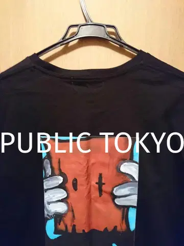 새상품 PUBLIC TOKYO 프린트 로고 티 반팔 티셔츠 티셔츠