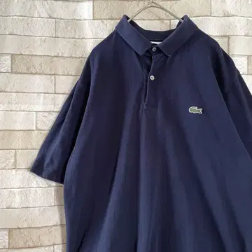 LACOSTE 라코스테 피케 셔츠 반팔 네이비 S