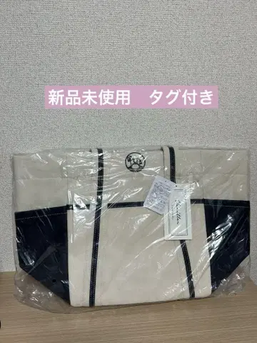 미사용 새상품 마더백 vaniller 목마 모티브 네이비