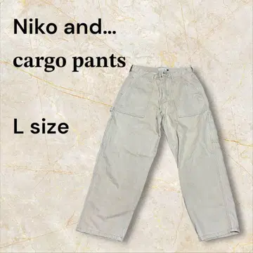 [새상품급] Niko and 와이드 데님 카고 팬츠 스트릿 b-boy