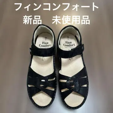 새상품 핀 컴포트 샌들 블랙 계열 사이즈 5(24cm)