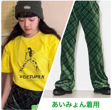 새상품 아이묭 착용 X-girl FLARE PANTS 플레어 팬츠 완판템