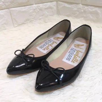 파르팔레 발레 슈즈 22.5cm 플랫 슈즈 블랙 블랙