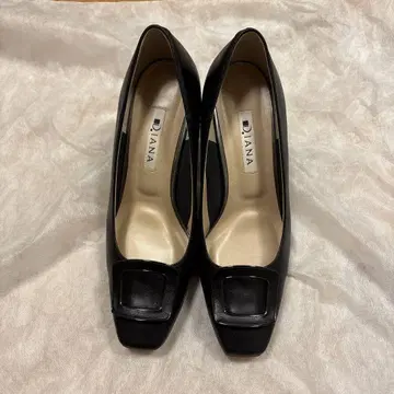 DIANA 스퀘어토 펌프스 블랙 23cm