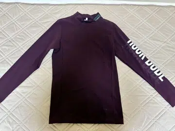 ROCK DUDE 버건디 긴팔 하이넥 셔츠