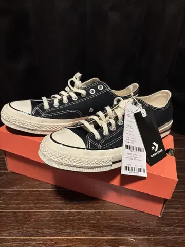컨버스 CONVERSE CT70 OX 척 로우 블랙 28cm