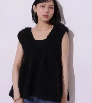 마이 스트라다 데코 튤 블라우스 블랙 38