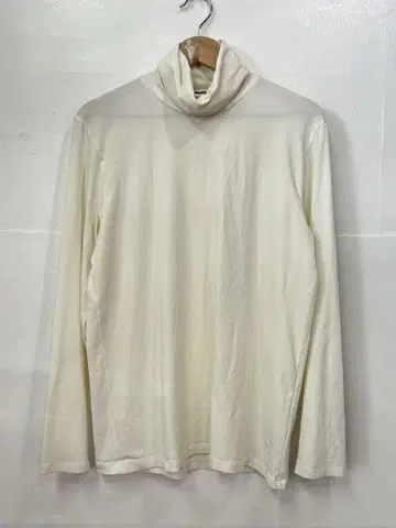 JIL SANDER+ 로고 자수 터틀넥 스트레치 티셔츠 사이즈 M