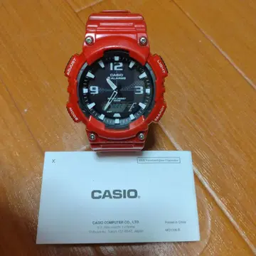 CASIO 디지털 워치 레드