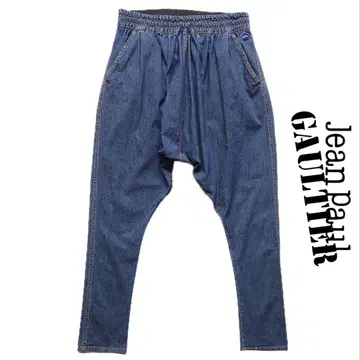 Jean Paul Gaultier 스트레치 데님 사루엘 이지 팬츠