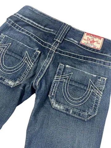 True Religion 플레어 팬츠 다크 블루 23