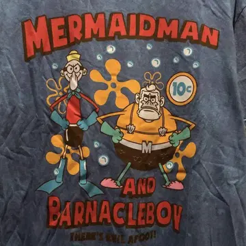 Mermaid Man 티셔츠 Barnacleb boy