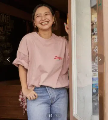 Lucy's Bakery 반팔 티셔츠 핑크