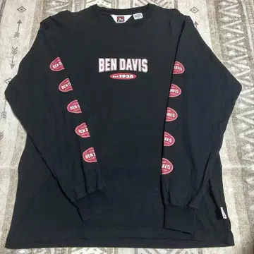 BEN DAVIS 롱 슬리브 티셔츠 XL 블랙