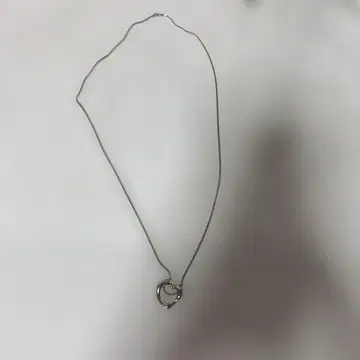 실버 이중 하트 목걸이