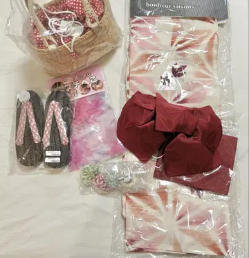 유카타 세트 금붕어 패턴