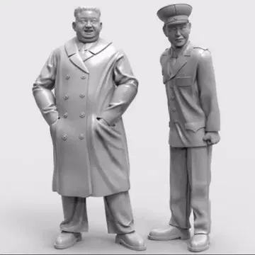 북한 총리, 최고 지도자, 장군과 측근 피규어 김정은, 프라모델