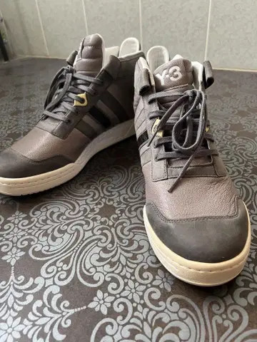 Y-3 와이 쓰리 하이컷 스니커즈 그레이