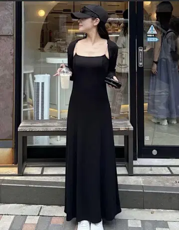 ROYAL PARTY 볼레로가 포함된 비쥬 스트랩 원피스