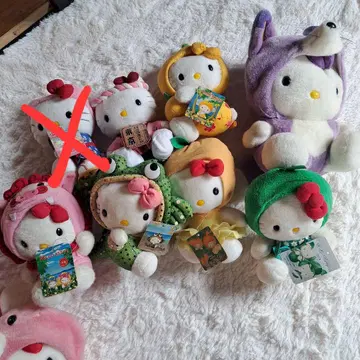 헬로키티 봉제 인형 세트