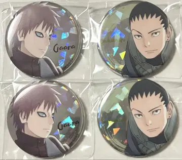 NARUTO 닌자 타운 가아라 사슴말 캔뱃지 4개 세트