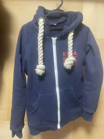 syna풍 후드티 초와이드 끈 후드티