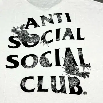 113 ASSC 드래곤 그래픽 XXL USA제 화이트 스트릿