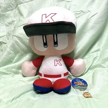 파워풀 프로 야구 파워 프로 군 봉제 인형 높이 35cm 배지 증정