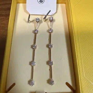 스와로 스키 롱 귀걸이