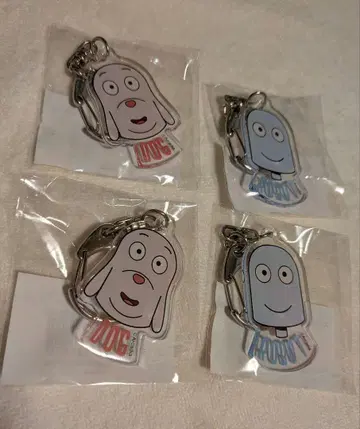 로봇 드림 아크릴 키링 미개봉 새상품 도그 로봇 4개 세트