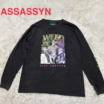 ASSASSYN Jeanz 칼리파 래퍼 롱 T 구제 의류