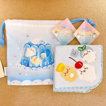 시로탄 키라슈와 스위츠 복권 자수 손수건 상 복조리 상 2개 세트