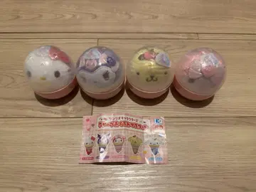 산리오 캐릭터즈 크레이프 싸개 마스코트 4개 세트