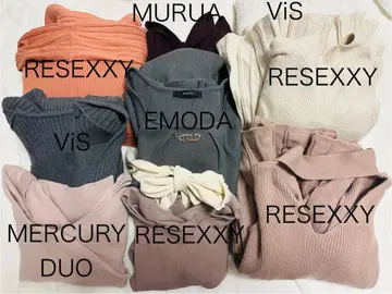 브랜드 원피스 상의 세트 9종 (RESSEXXY, EMODA, 기타)