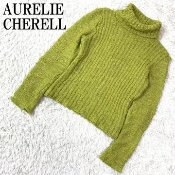 AURELIE CHERELL 터틀넥 니트 그린 38 B9269