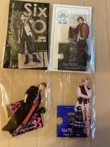 SixTONES 교모토 타이가 아크릴 스탠드 4개 세트