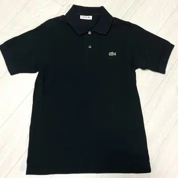 라코스테 반팔 피케 셔츠 블랙 사이즈 2 FRENCH BRAND