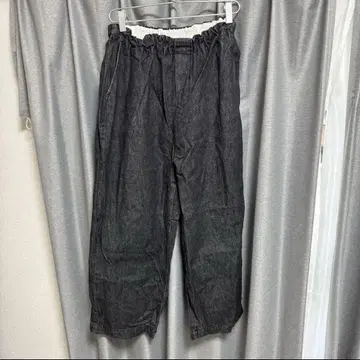 와이드 데님 팬츠 미즈이로 인드