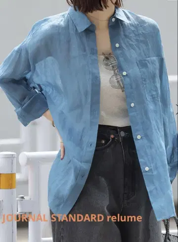 새상품 JOURNAL STANDARD relume 라미 오버 사이즈 셔츠