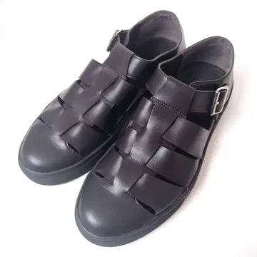 Beauty&YOUTH 구르카 샌들 가죽 블랙 남성용 26cm